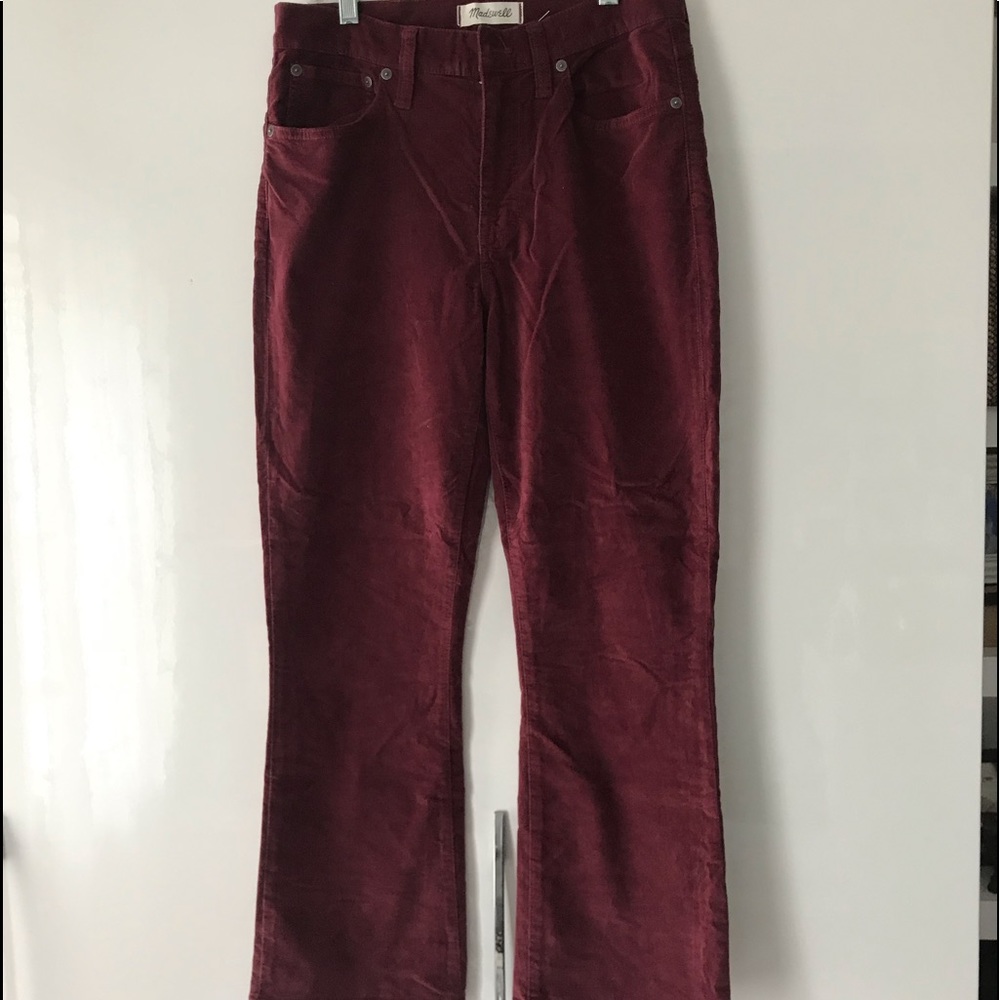 Madewell velvet pants (Cali demi- boot)